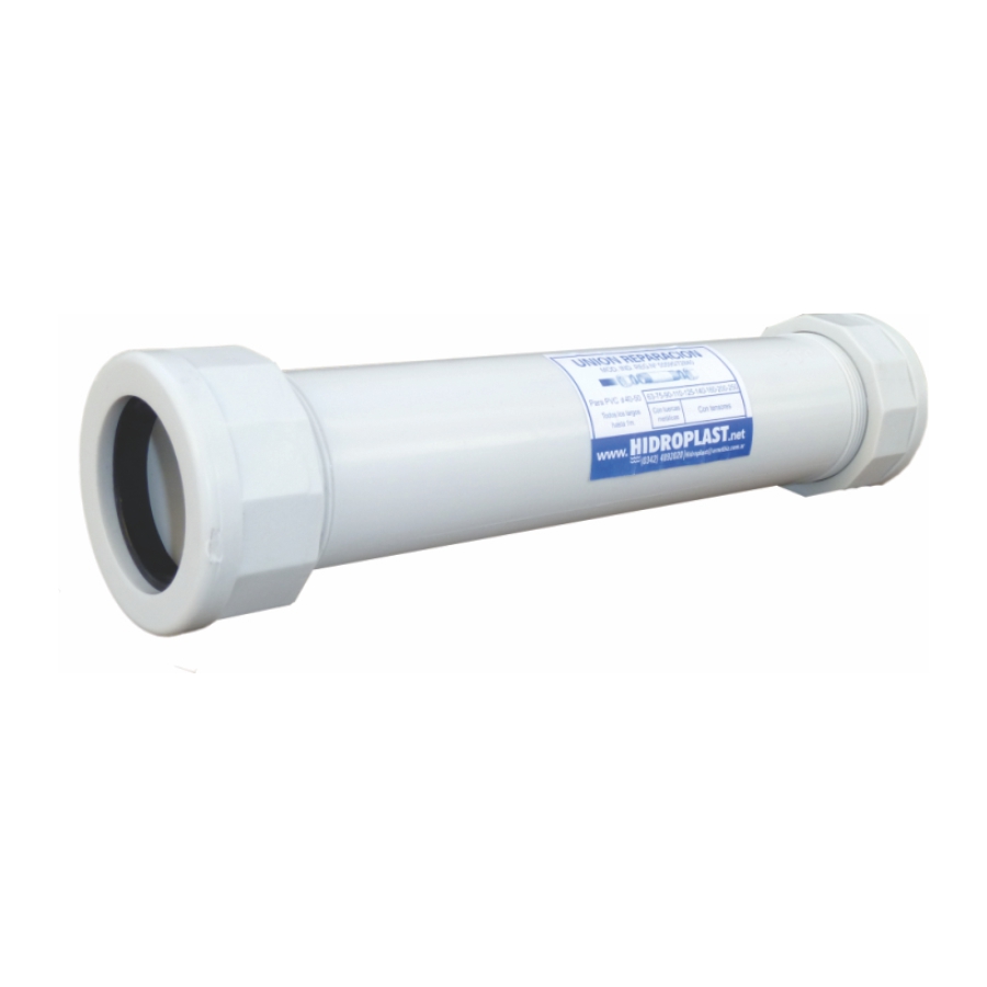 Con tuercas plasticas para caños pvc