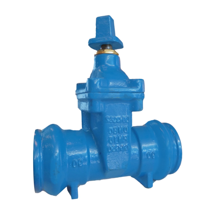 Valvula esclusa con conexion de PVC