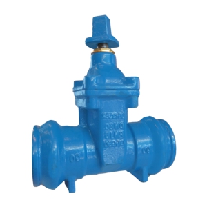 Valvula esclusa con conexion de PVC