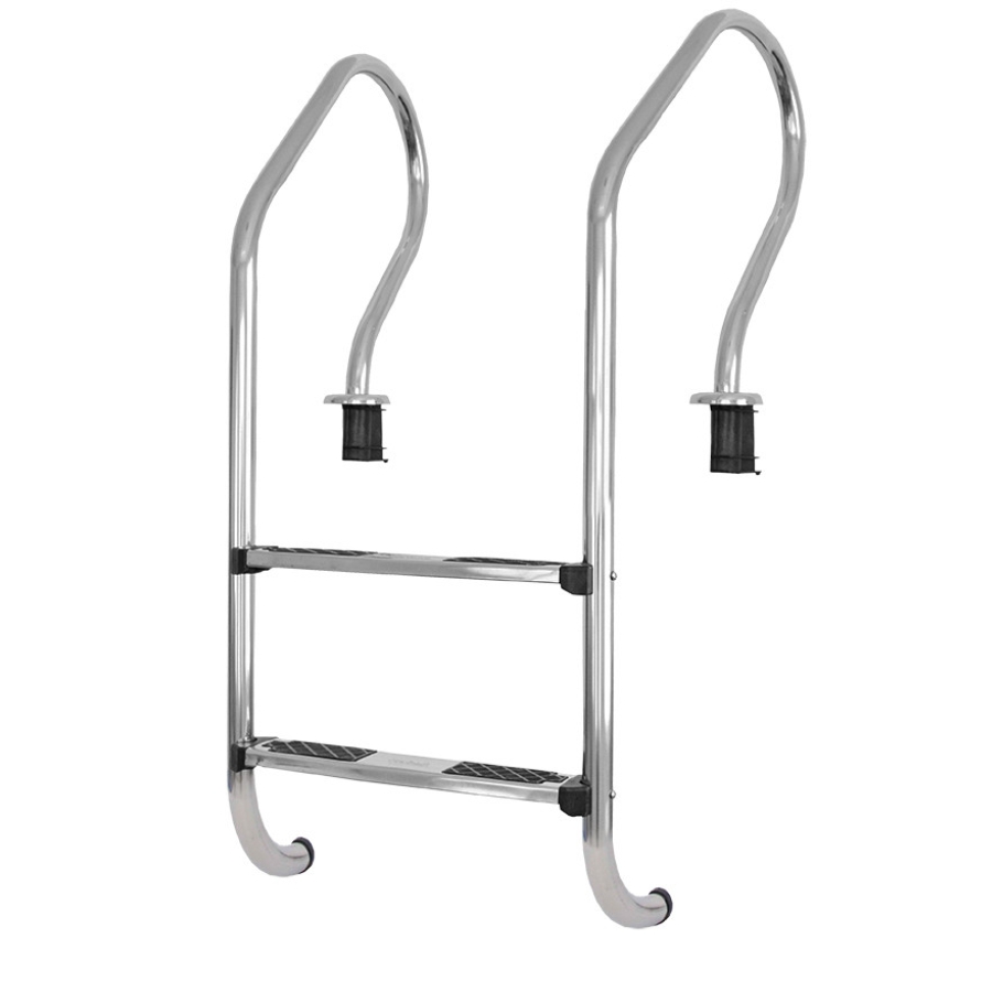 Escalera acero con peldaños plasticos